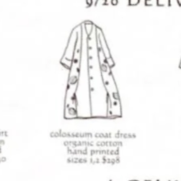 Blue Fish RARE dress Colosseum Coat in Glazed Tile Sz 2? - Picture 4 of 12